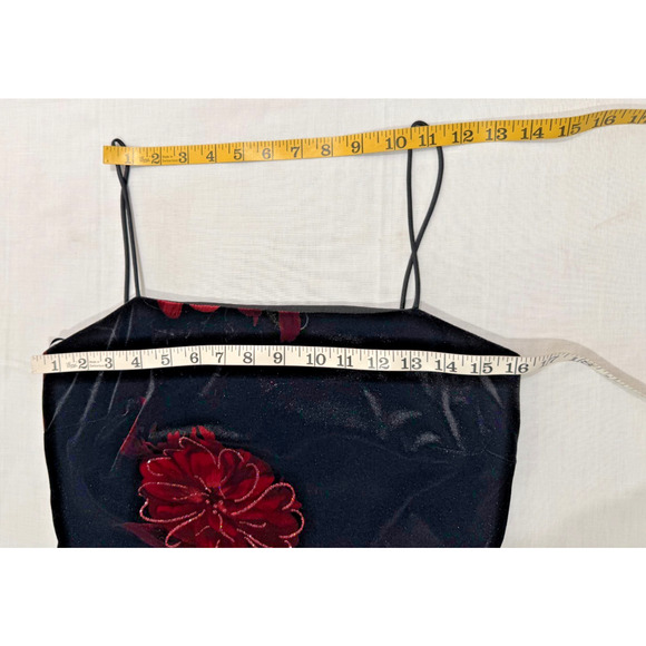 Vtg Arianna By Rachel Kaye Velvet Floral Fairy Whimsigoth Grunge Y2K Dress 6P - Picture 6 of 12